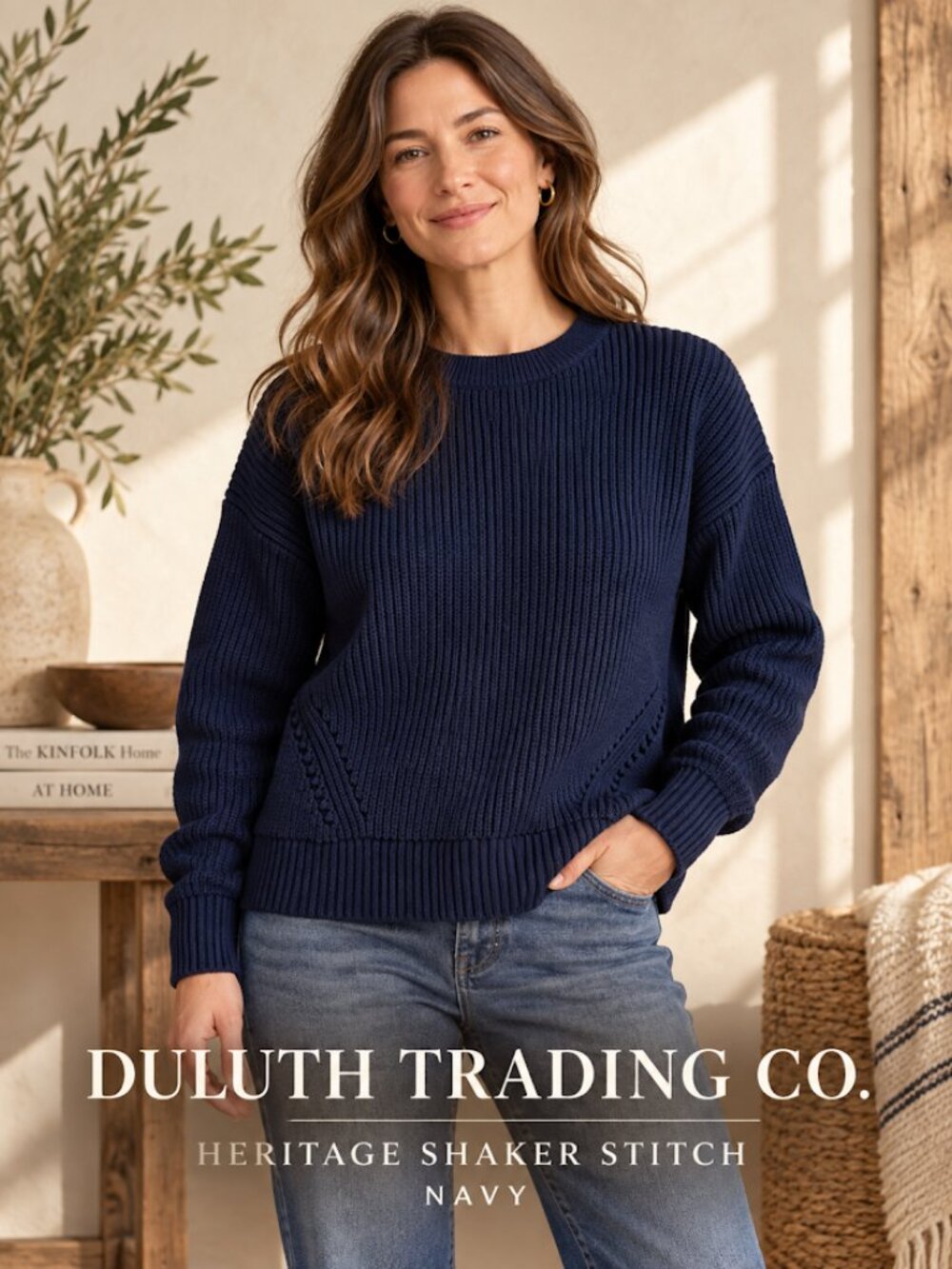 Duluth Trading Co. Women's Heritage Shaker Stitch Sweater